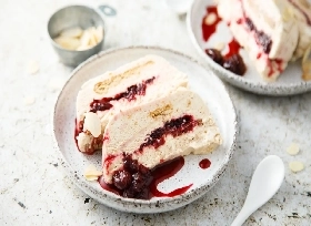 Parfait glacé aux fruits rouges