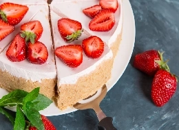 Gâteau aux fraises sans cuisson
