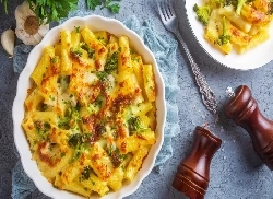 Pâtes crémeuses au poulet et brocoli
